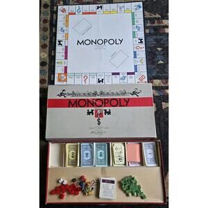 Vintage Monopoly Canadian 1935 1946 Incomplete E-149 Parker Brothers